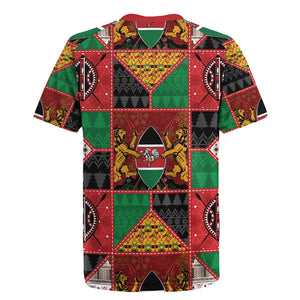 Kenya Christmas Rugby Jersey Patchwork Style