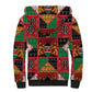 Kenya Christmas Sherpa Hoodie Patchwork Style