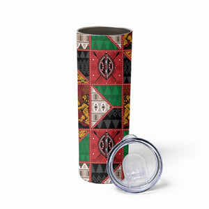 Kenya Christmas Skinny Tumbler Patchwork Style
