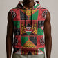 Kenya Christmas Sleeveless Hoodie Patchwork Style