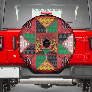 Kenya Christmas Spare Tire Cover Patchwork Style