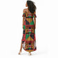 Kenya Christmas Summer Maxi Dress Patchwork Style