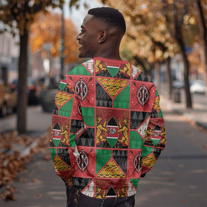 Kenya Christmas Sweatshirt Patchwork Style