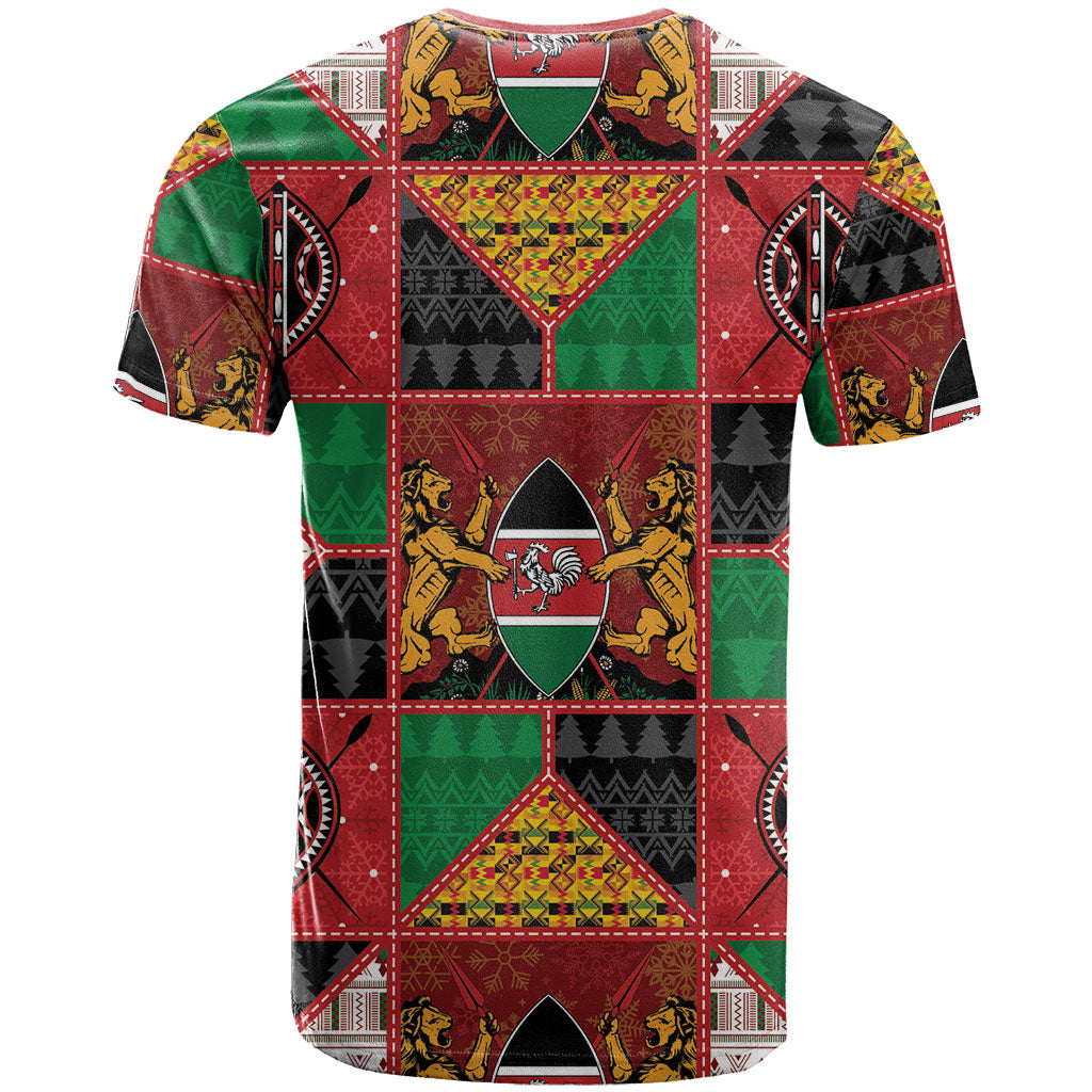 Kenya Christmas T shirt Patchwork Style