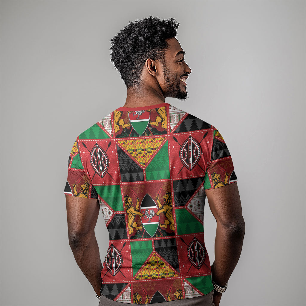 Kenya Christmas T shirt Patchwork Style