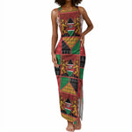 Kenya Christmas Tank Maxi Dress Patchwork Style
