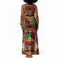 Kenya Christmas Tank Maxi Dress Patchwork Style