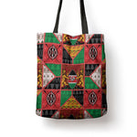 Kenya Christmas Tote Bag Patchwork Style
