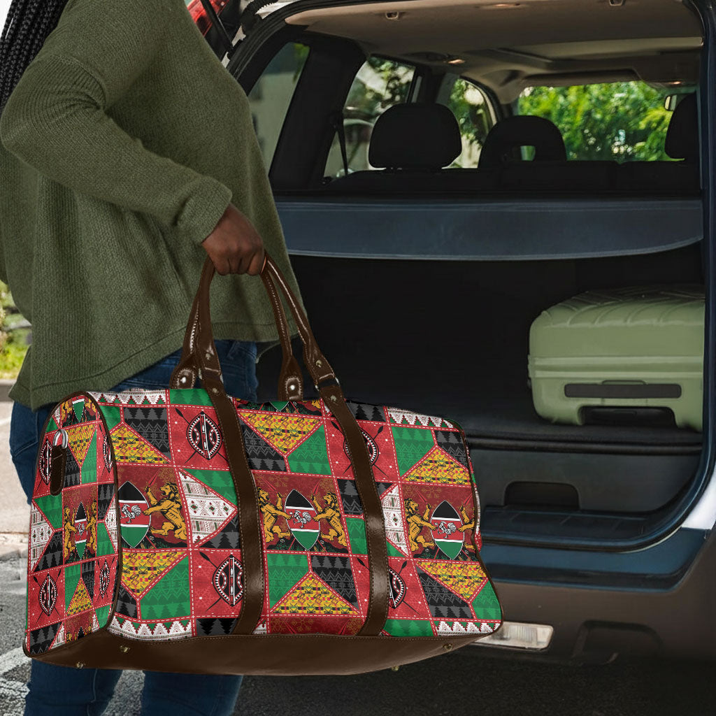Kenya Christmas Travel Bag Patchwork Style