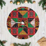 Kenya Christmas Tree Skirt Patchwork Style