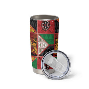 Kenya Christmas Tumbler Cup Patchwork Style