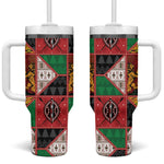 Kenya Christmas Tumbler With Handle Patchwork Style