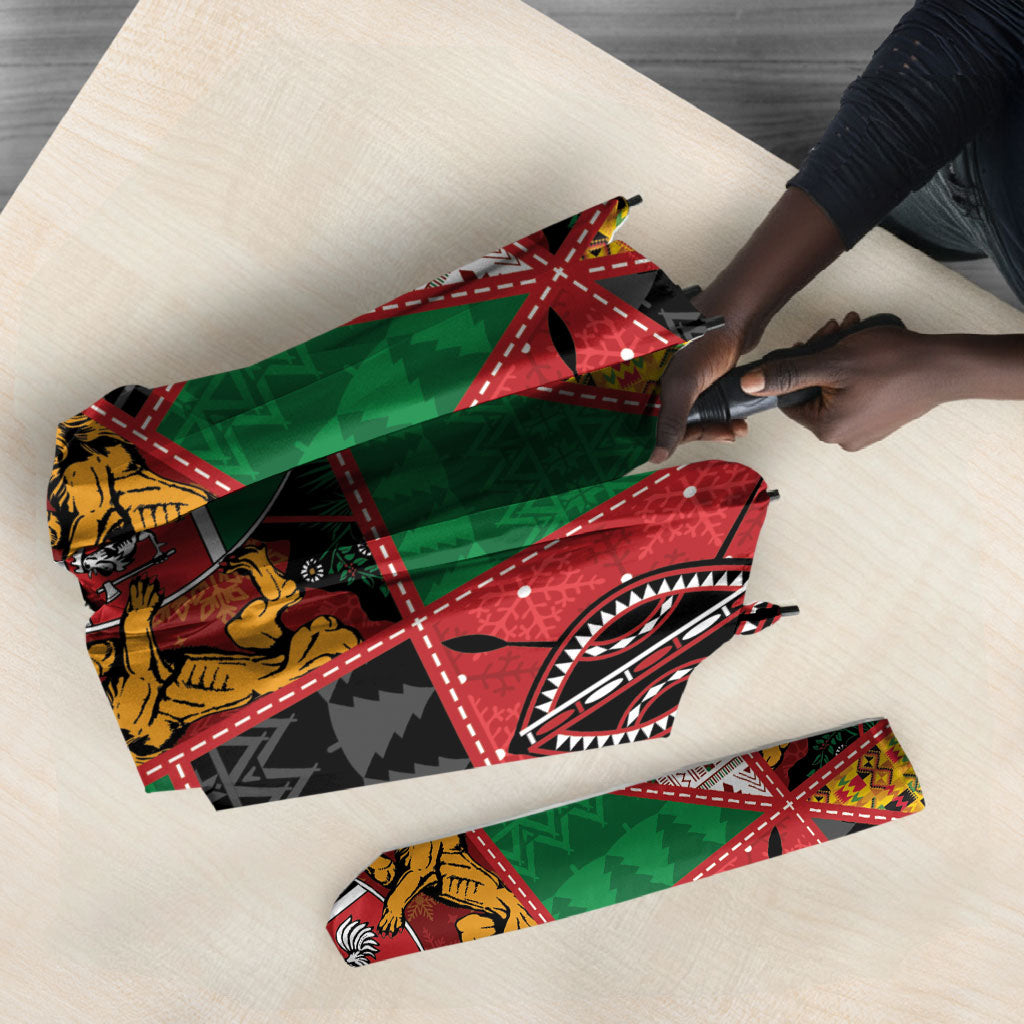 Kenya Christmas Umbrella Patchwork Style