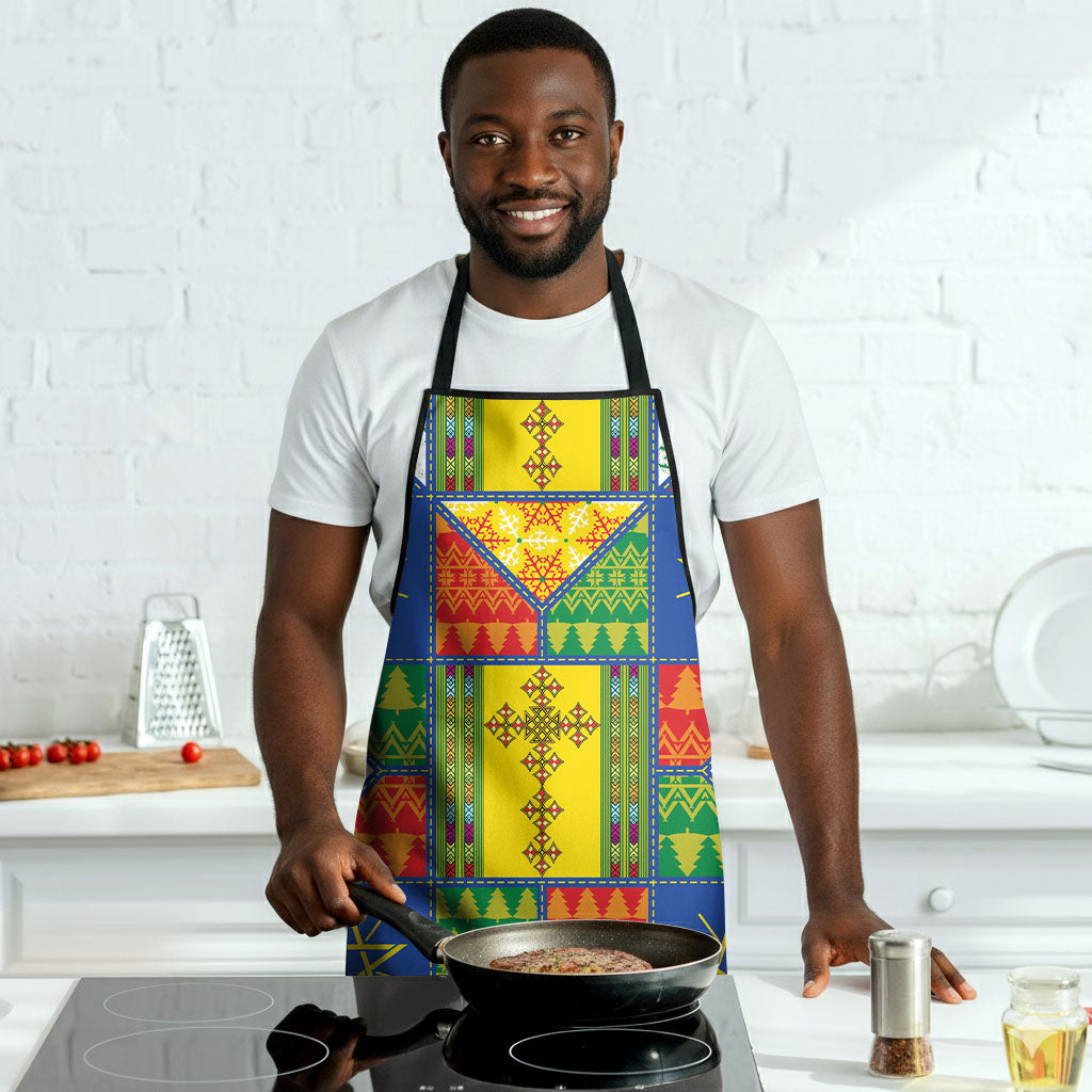 Ethiopia Christmas Apron Patchwork Style
