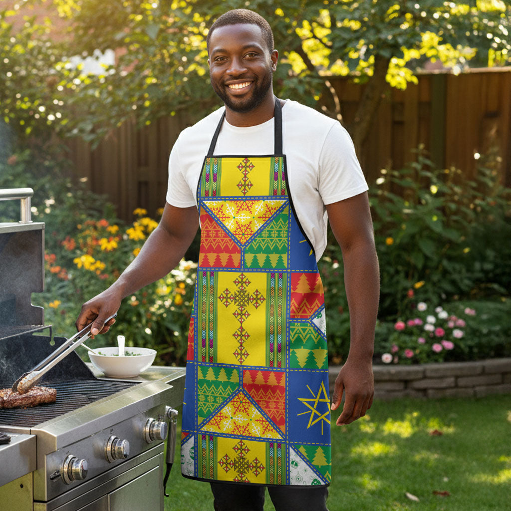 Ethiopia Christmas Apron Patchwork Style