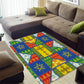 Ethiopia Christmas Area Rug Patchwork Style
