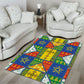 Ethiopia Christmas Area Rug Patchwork Style