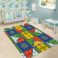 Ethiopia Christmas Area Rug Patchwork Style