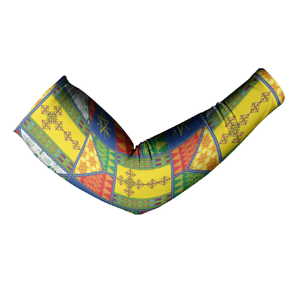Ethiopia Christmas Arm Sleeves Patchwork Style