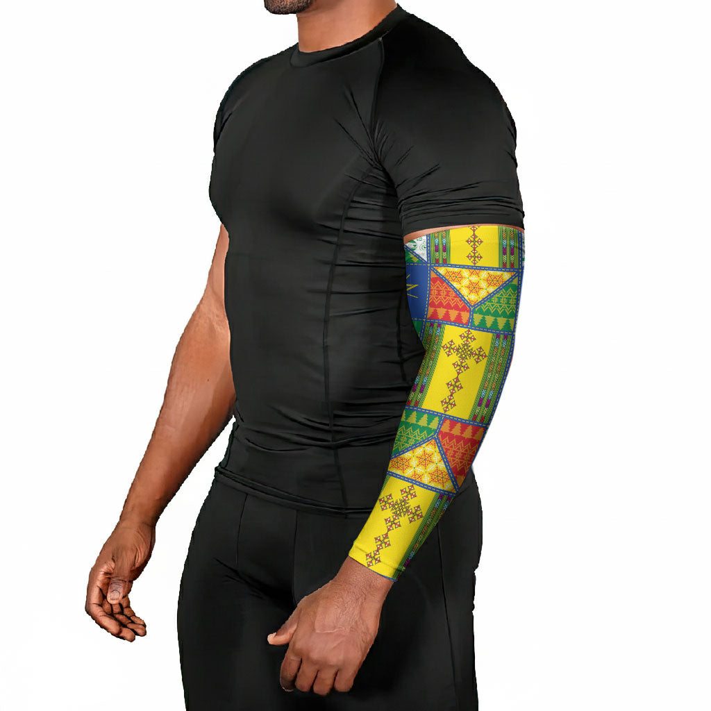 Ethiopia Christmas Arm Sleeves Patchwork Style