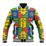 Ethiopia Christmas Baseball Jacket Patchwork Style