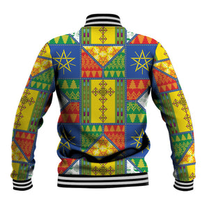 Ethiopia Christmas Baseball Jacket Patchwork Style