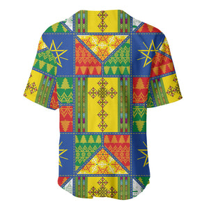 Ethiopia Christmas Baseball Jersey Patchwork Style