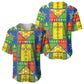 Ethiopia Christmas Baseball Jersey Patchwork Style