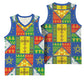 Ethiopia Christmas Basketball Jersey Patchwork Style