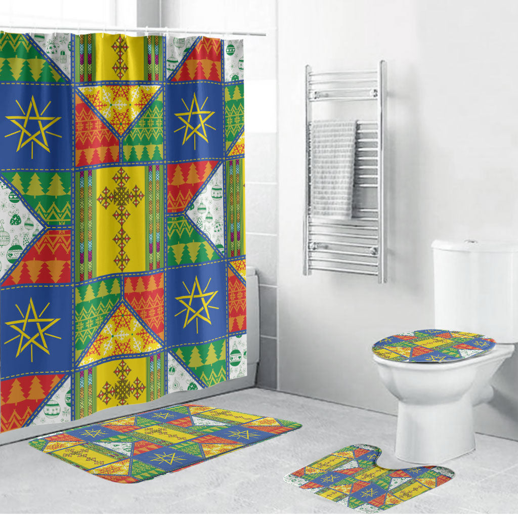 Ethiopia Christmas Bathroom Set Patchwork Style