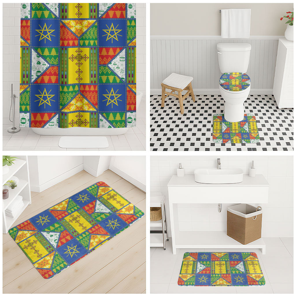 Ethiopia Christmas Bathroom Set Patchwork Style