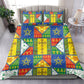 Ethiopia Christmas Bedding Set Patchwork Style