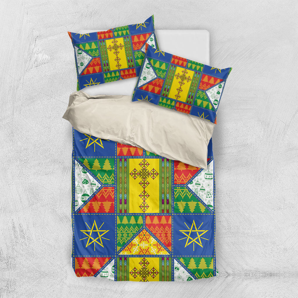 Ethiopia Christmas Bedding Set Patchwork Style