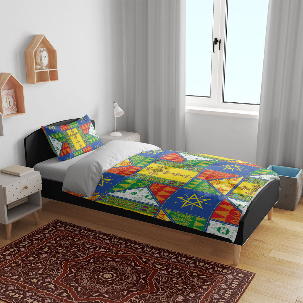 Ethiopia Christmas Bedding Set Patchwork Style