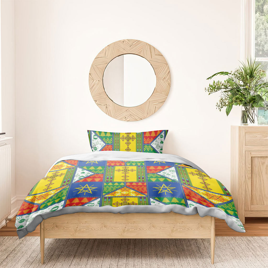 Ethiopia Christmas Bedding Set Patchwork Style