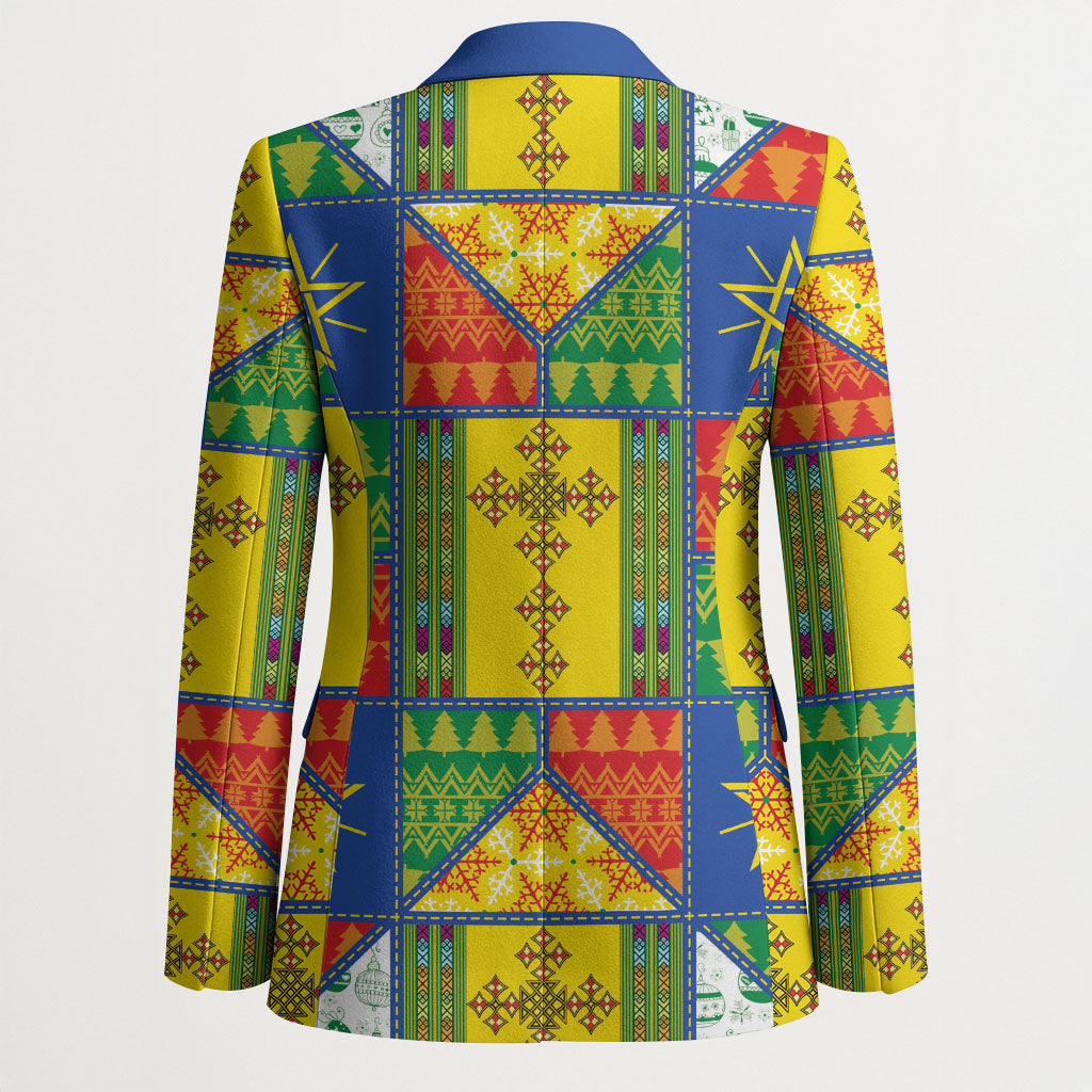 Ethiopia Christmas Blazer Patchwork Style