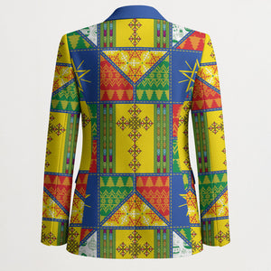 Ethiopia Christmas Blazer Patchwork Style