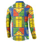 Ethiopia Christmas Button Sweatshirt Patchwork Style