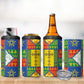 Ethiopia Christmas 4 in 1 Can Cooler Tumbler Patchwork Style