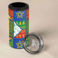 Ethiopia Christmas 4 in 1 Can Cooler Tumbler Patchwork Style