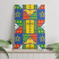 Ethiopia Christmas Canvas Wall Art Patchwork Style