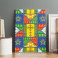 Ethiopia Christmas Canvas Wall Art Patchwork Style