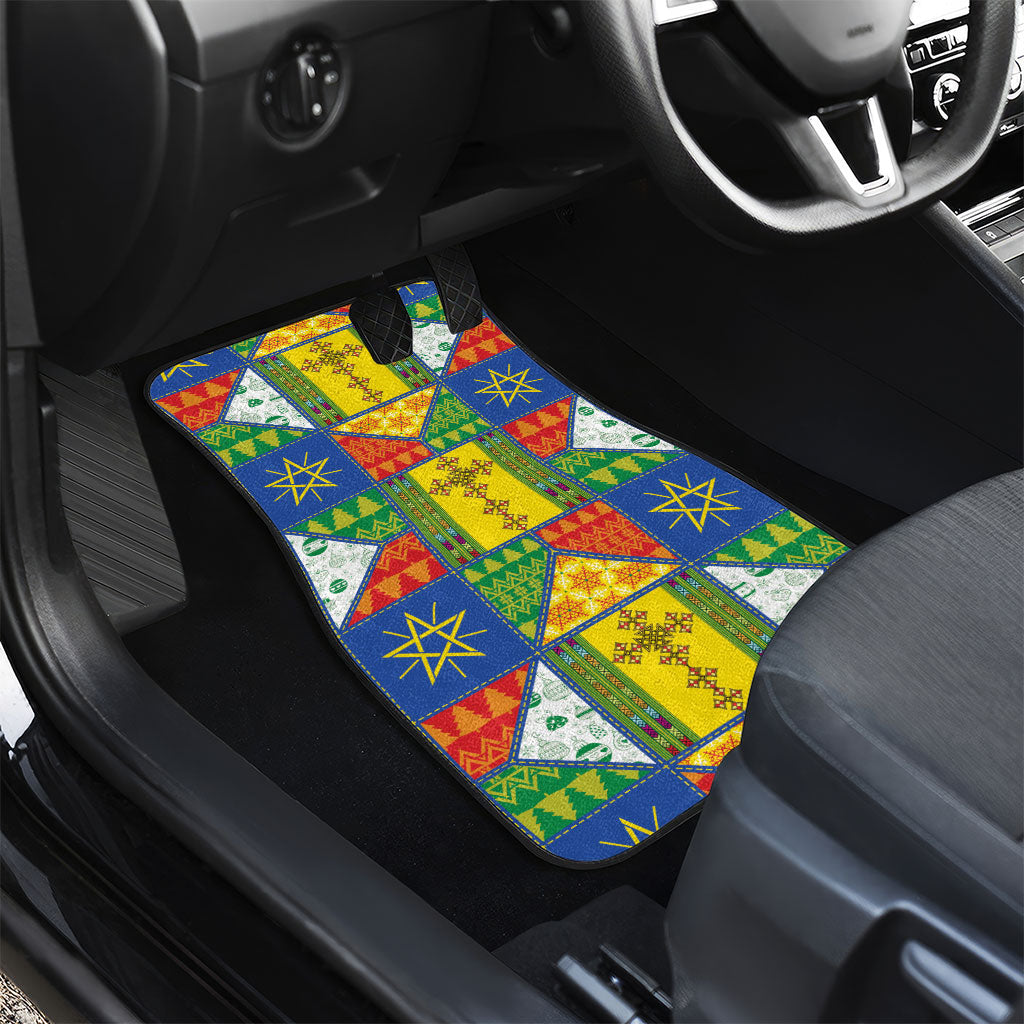 Ethiopia Christmas Car Mats Patchwork Style