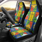Ethiopia Christmas Car Seat Cover Patchwork Style