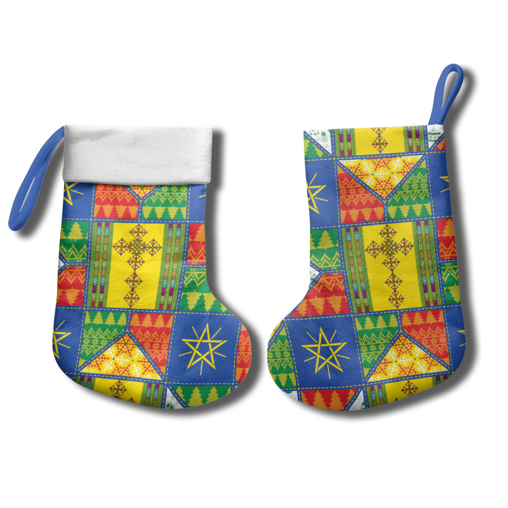 Ethiopia Christmas Stocking Patchwork Style