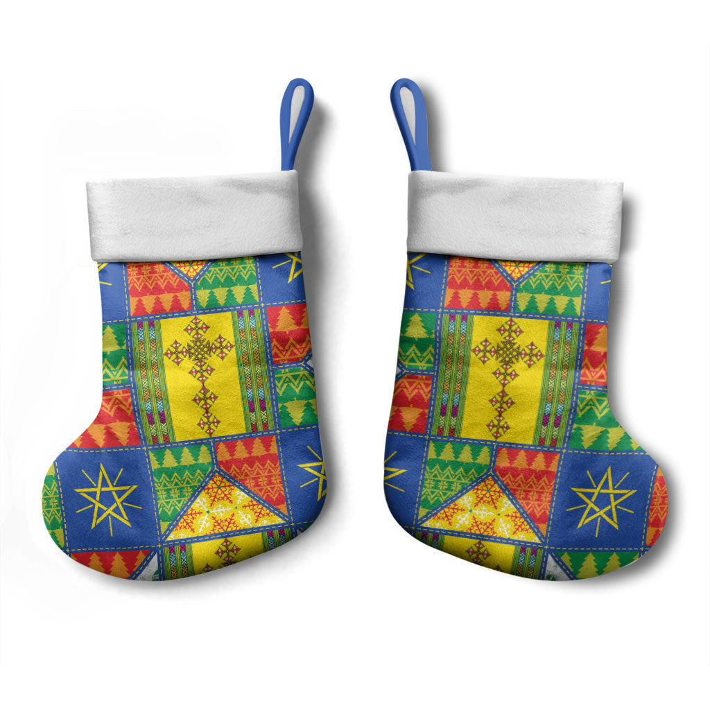 Ethiopia Christmas Stocking Patchwork Style