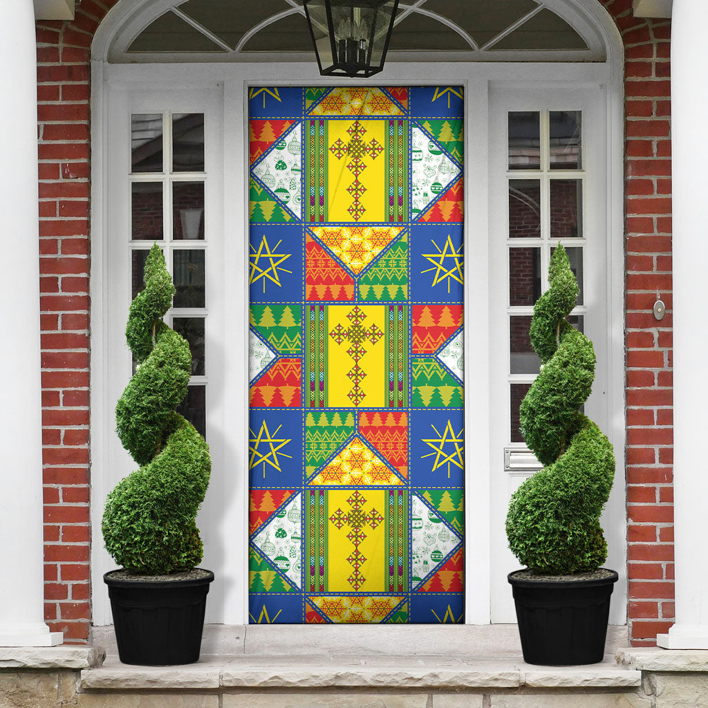 Ethiopia Christmas Door Cover Patchwork Style