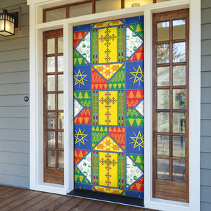 Ethiopia Christmas Door Cover Patchwork Style