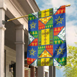 Ethiopia Christmas Garden Flag Patchwork Style