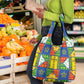 Ethiopia Christmas Grocery Bag Patchwork Style